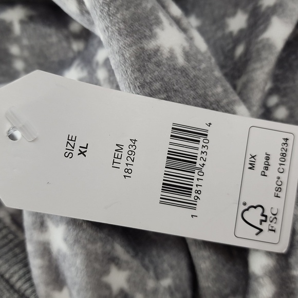 NEW Nautica Womens 2Pc Sleepwear Set XL Gray Silky Stretch Fleece Pajama - Picture 6 of 8